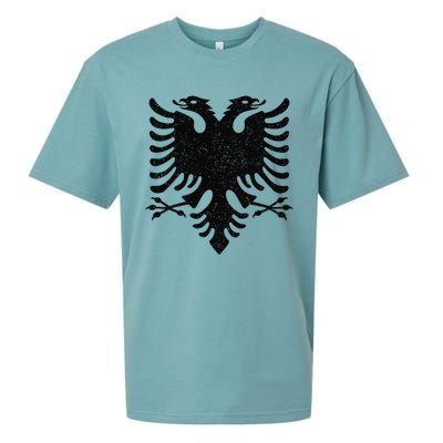 Albania Flag Albanian Doubleheaded Eagle Sueded Cloud Jersey T-Shirt