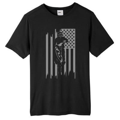 American FlagMotocross Apparel Motocross Dirt Bike Tall Fusion ChromaSoft Performance T-Shirt