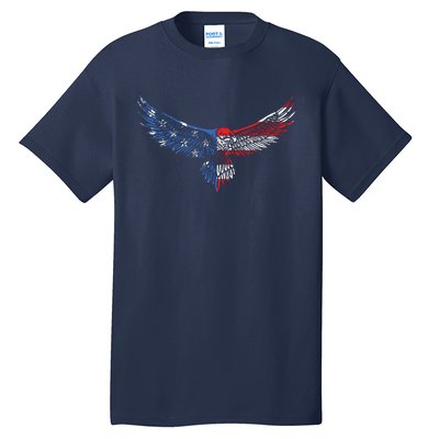 American Flag An Eagle Mullet Patriotic For Dad Husband Tall T-Shirt