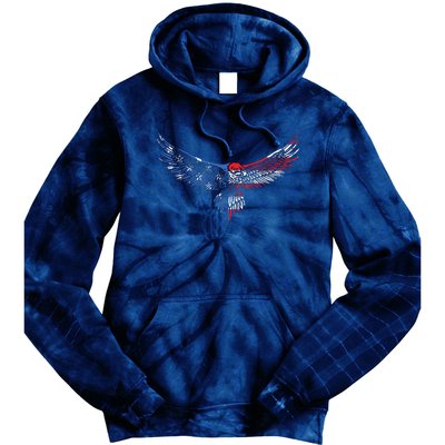 American Flag An Eagle Mullet Patriotic For Dad Husband Tie Dye Hoodie