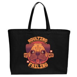 Adulting Failing Cotton Canvas Jumbo Tote