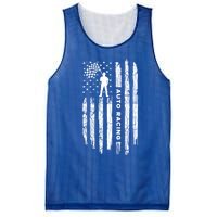 American Flag Auto Racing Clothing Gift Vintage Auto Racing Meaningful Gift Mesh Reversible Basketball Jersey Tank