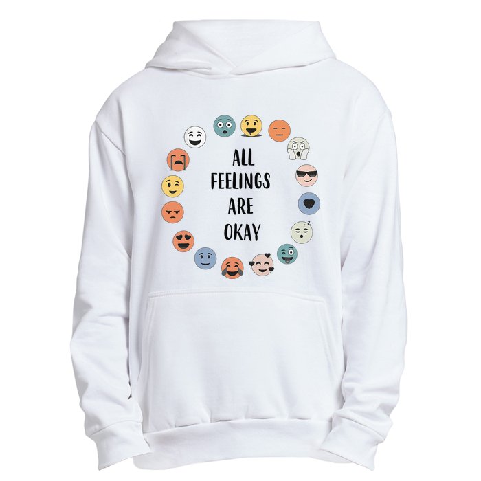 All Feelings are Okay School Teacher Psychologist Counselor Urban Pullover Hoodie