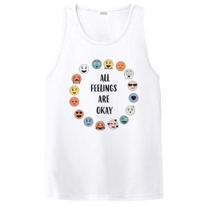 All Feelings are Okay School Teacher Psychologist Counselor PosiCharge Competitor Tank