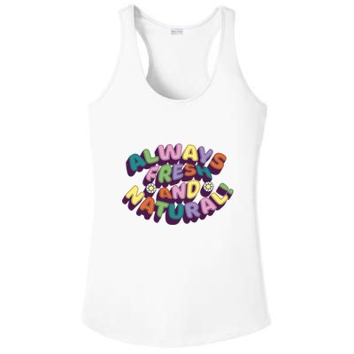 Always Fresh And Natural Colorful Ladies PosiCharge Competitor Racerback Tank