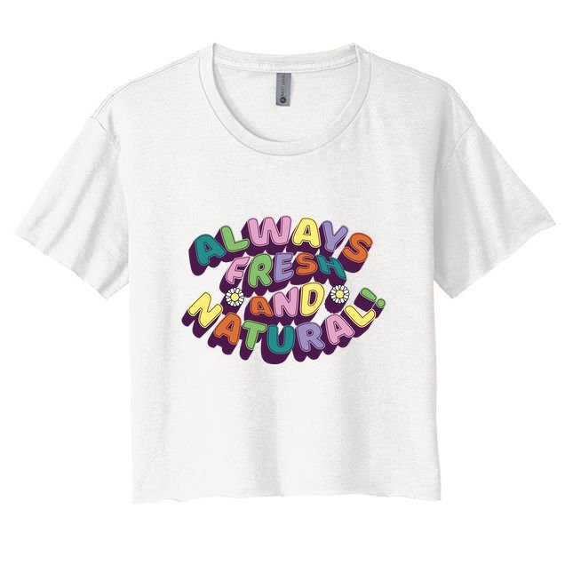 Always Fresh And Natural Colorful Crop Top