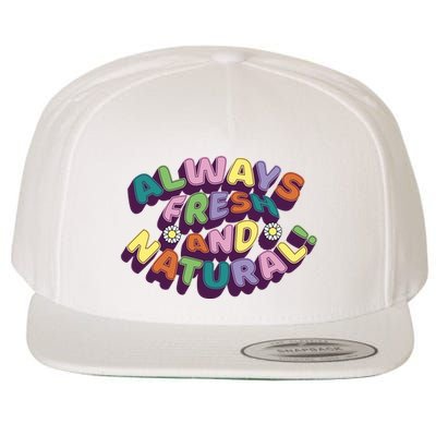 Always Fresh And Natural Colorful Wool Snapback Cap