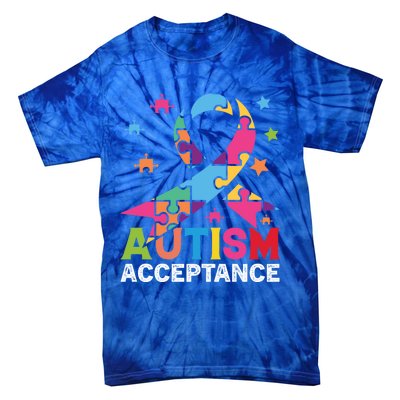 Acceptance For Autism Awareness Gift Tie-Dye T-Shirt