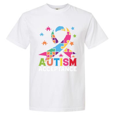 Acceptance For Autism Awareness Gift Garment-Dyed Heavyweight T-Shirt