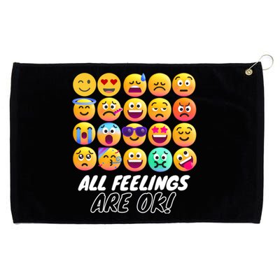 All Feelings Are Okaytal Health Counselor Psychologist Grommeted Golf Towel