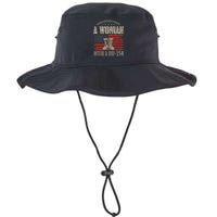 american flag A Woman With A Dd214 Female Veteran Legacy Cool Fit Booney Bucket Hat