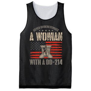 american flag A Woman With A Dd214 Female Veteran Mesh Reversible Basketball Jersey Tank