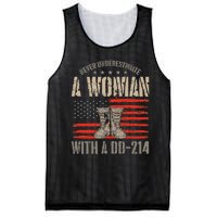 american flag A Woman With A Dd214 Female Veteran Mesh Reversible Basketball Jersey Tank