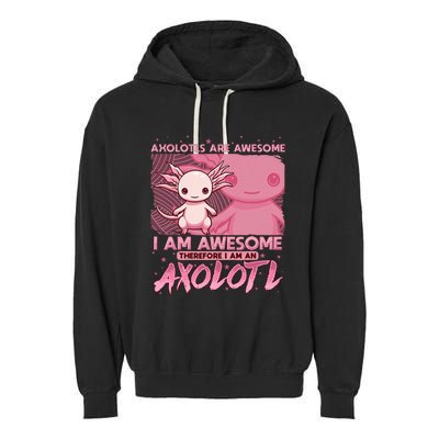 Axolotl For Axolotls Are Awesome Garment-Dyed Fleece Hoodie