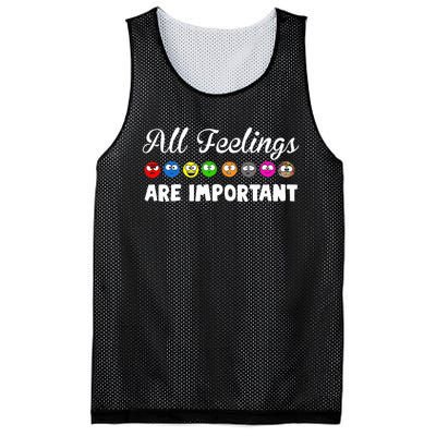 All Feelings Are Important Mesh Reversible Basketball Jersey Tank