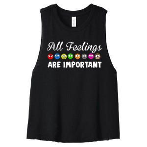 All Feelings Are Important Women's Racerback Cropped Tank