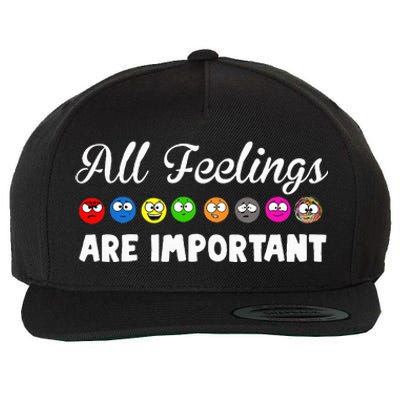 All Feelings Are Important Wool Snapback Cap