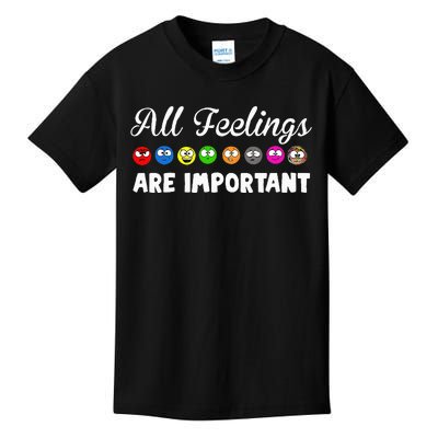 All Feelings Are Important Kids T-Shirt