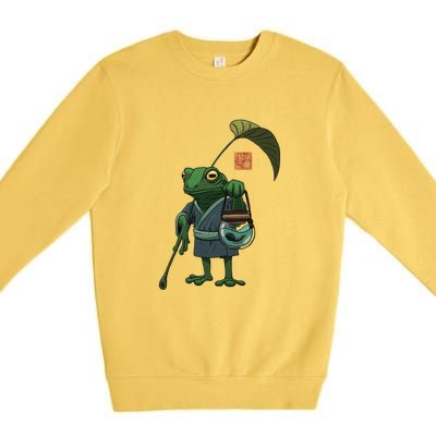 A Frog And His Son Premium Crewneck Sweatshirt