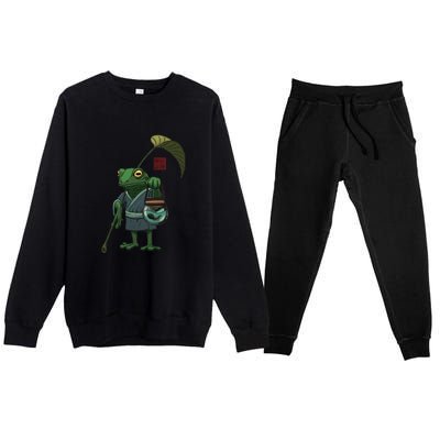 A Frog And His Son Premium Crewneck Sweatsuit Set