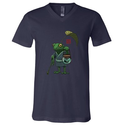 A Frog And His Son V-Neck T-Shirt