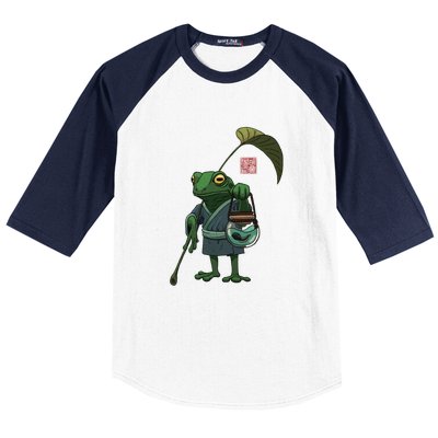 A Frog And His Son Baseball Sleeve Shirt