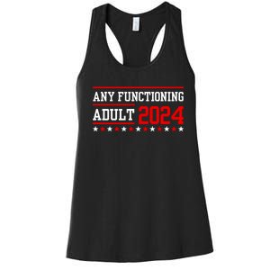 Any Functioning Adult 2024 Women's Racerback Tank