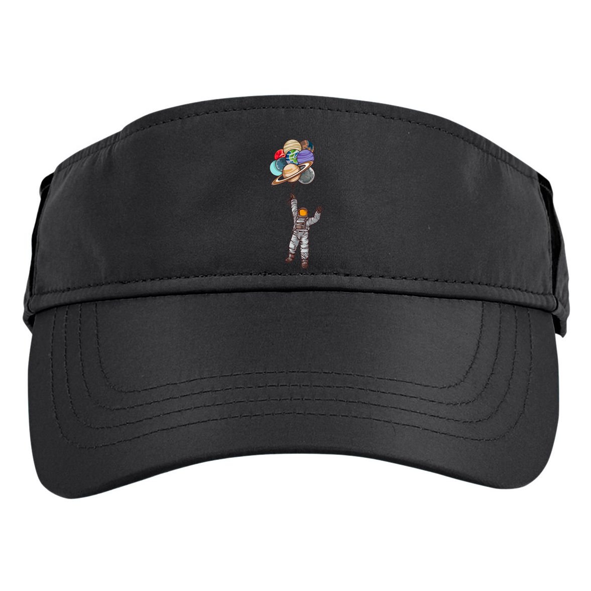Astronaut Flying Away On Balloons Adult Drive Performance Visor