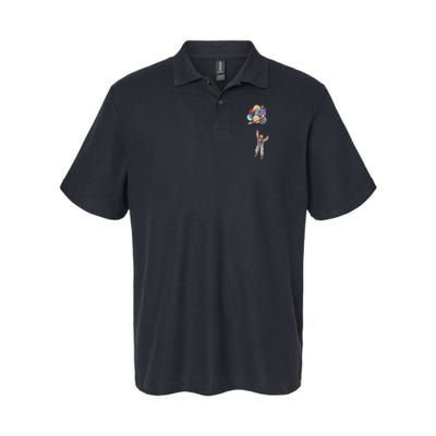 Astronaut Flying Away On Balloons Polo