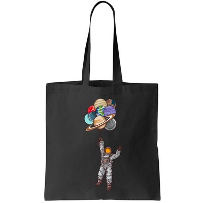 Astronaut Flying Away On Balloons Bag
