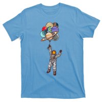 Astronaut Flying Away On Balloons T-Shirt