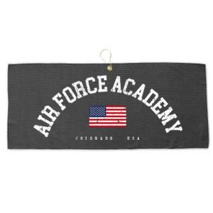 Air Force Academy Co American Flag Usa City Name Cute Gift Large Microfiber Waffle Golf Towel