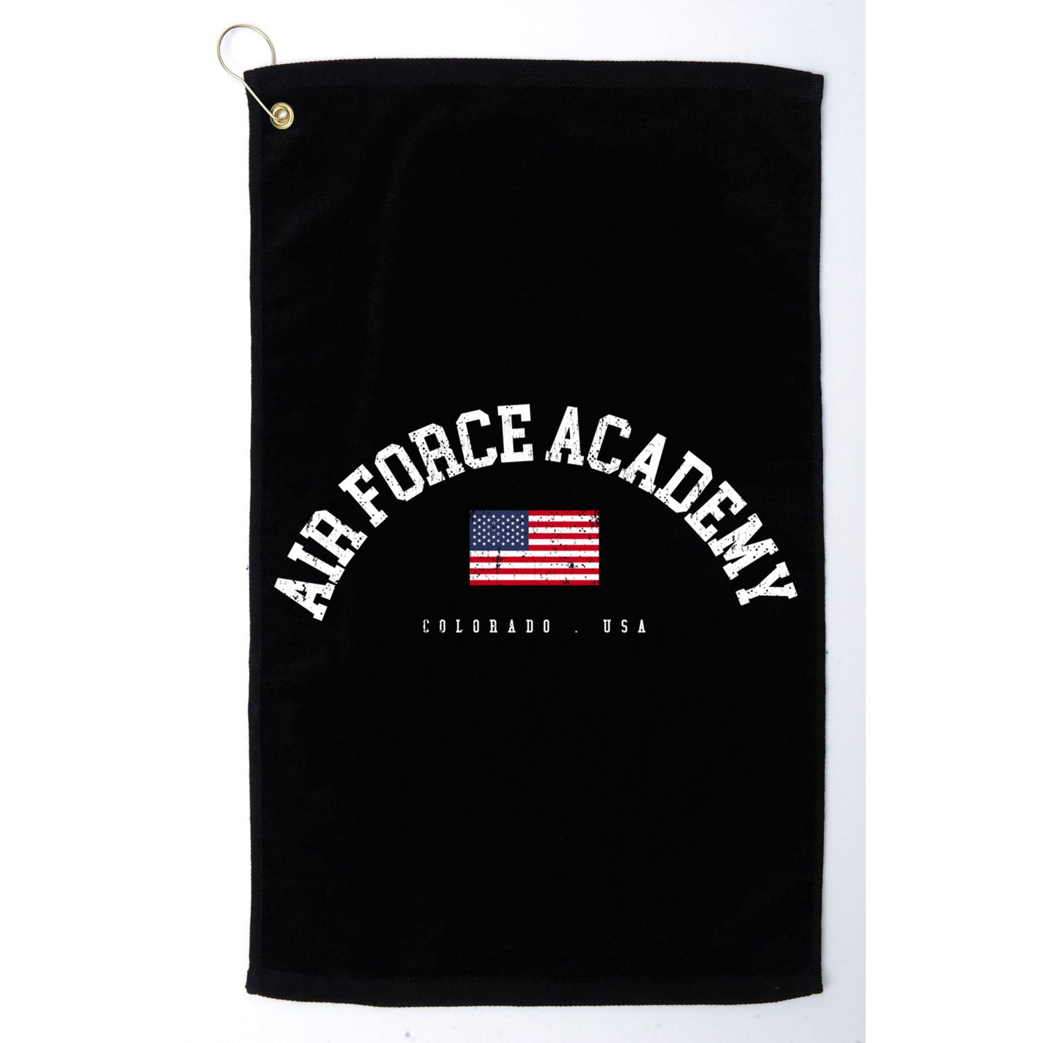 Air Force Academy Co American Flag Usa City Name Cute Gift Golf Towel