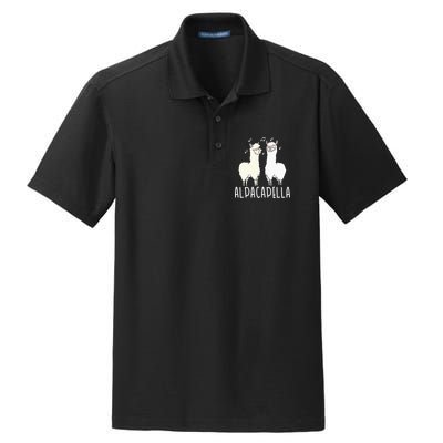 Alpacapella - Funny A Cappella Alpaca Singing Pun Dry Zone Grid Polo