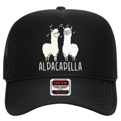Alpacapella - Funny A Cappella Alpaca Singing Pun Trucker Hat