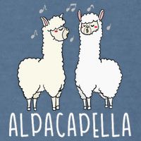 Alpacapella - Funny A Cappella Alpaca Singing Pun Garment-Dyed Sweatshirt