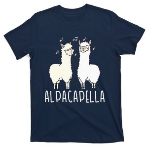 Alpacapella - Funny A Cappella Alpaca Singing Pun T-Shirt