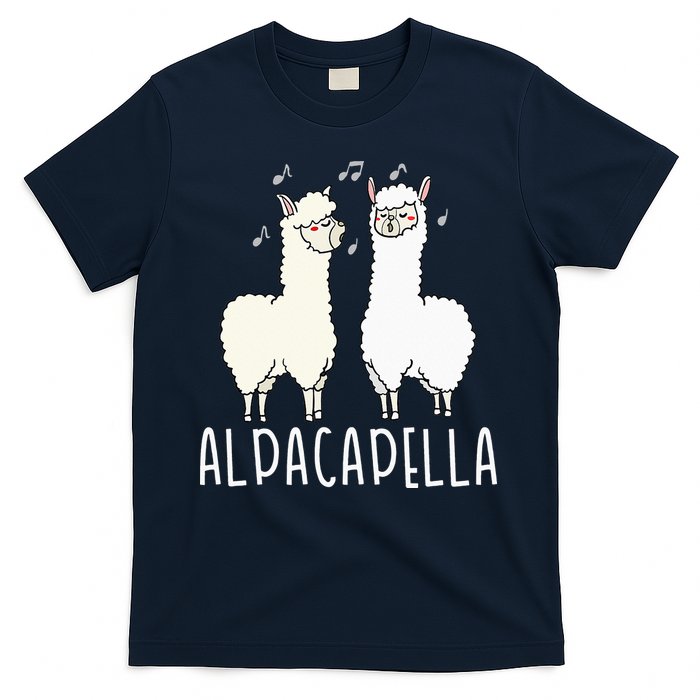 Alpacapella - Funny A Cappella Alpaca Singing Pun T-Shirt