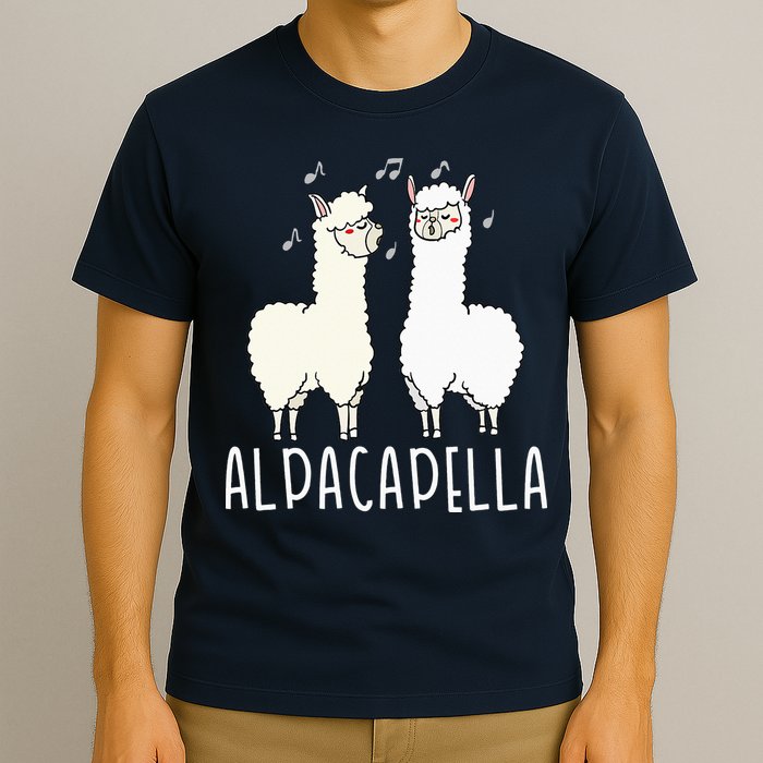 Alpacapella - Funny A Cappella Alpaca Singing Pun T-Shirt
