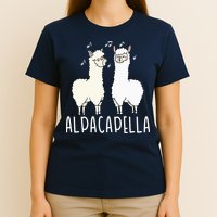 Alpacapella - Funny A Cappella Alpaca Singing Pun T-Shirt