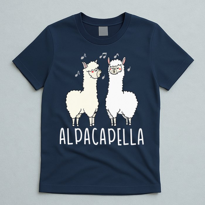 Alpacapella - Funny A Cappella Alpaca Singing Pun T-Shirt