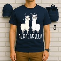 Alpacapella - Funny A Cappella Alpaca Singing Pun T-Shirt