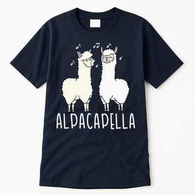 Alpacapella - Funny A Cappella Alpaca Singing Pun Tall T-Shirt