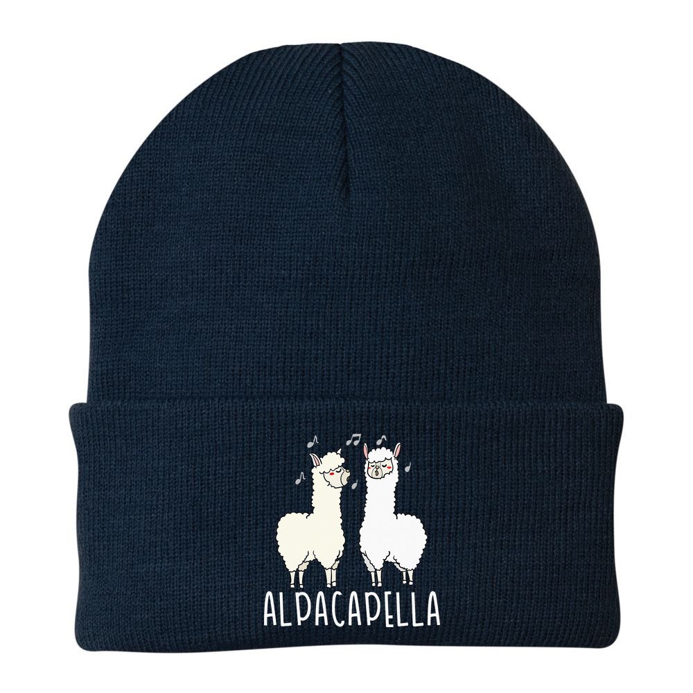 Alpacapella - Funny A Cappella Alpaca Singing Pun Beanie