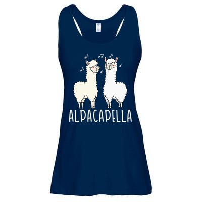 Alpacapella - Funny A Cappella Alpaca Singing Pun Ladies Essential Flowy Tank