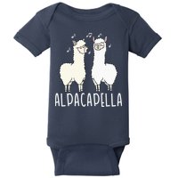 Alpacapella - Funny A Cappella Alpaca Singing Pun Baby Bodysuit