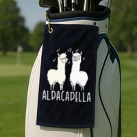 Alpacapella - Funny A Cappella Alpaca Singing Pun Golf Towel