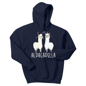 Alpacapella - Funny A Cappella Alpaca Singing Pun Kids Hoodie