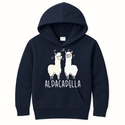 Alpacapella - Funny A Cappella Alpaca Singing Pun Kids Hoodie