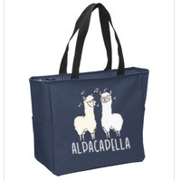 Alpacapella - Funny A Cappella Alpaca Singing Pun Zip Tote Bag